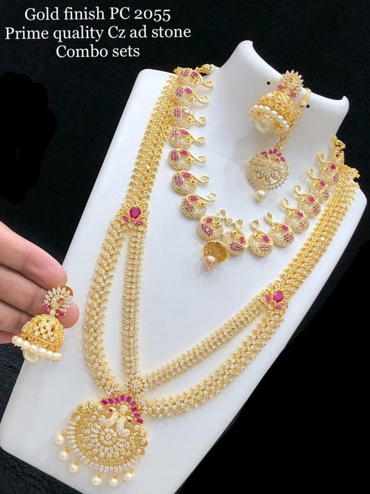 Temple Touch Mala Designer Necklace Set