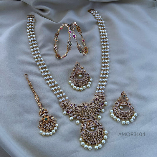 Antique Polished Combo Set With Kangan