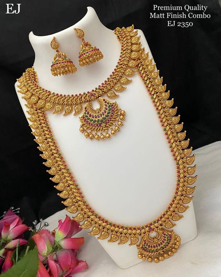 Ponni Pearl Haaram Designer Set